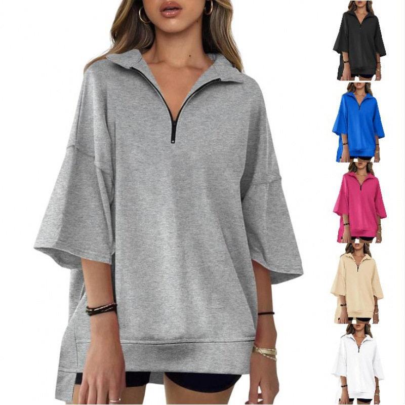 Streetwear Brand Collection - Sweatshirt Wanita Kerah V Panjang Set
