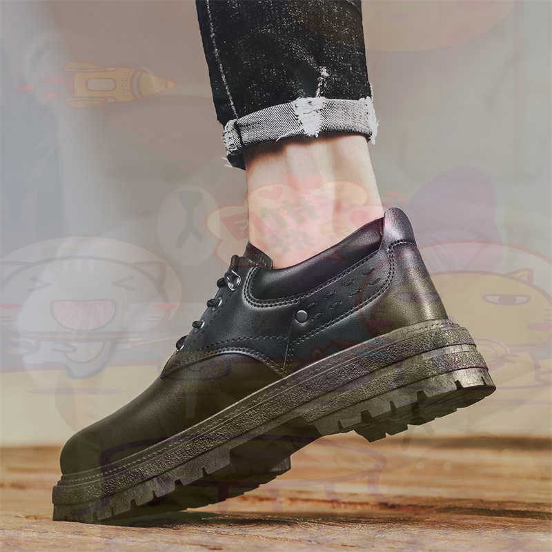 Streetwear Brand Shoes - Sepatu Pria Tenis Pelatih Fashion Kulit