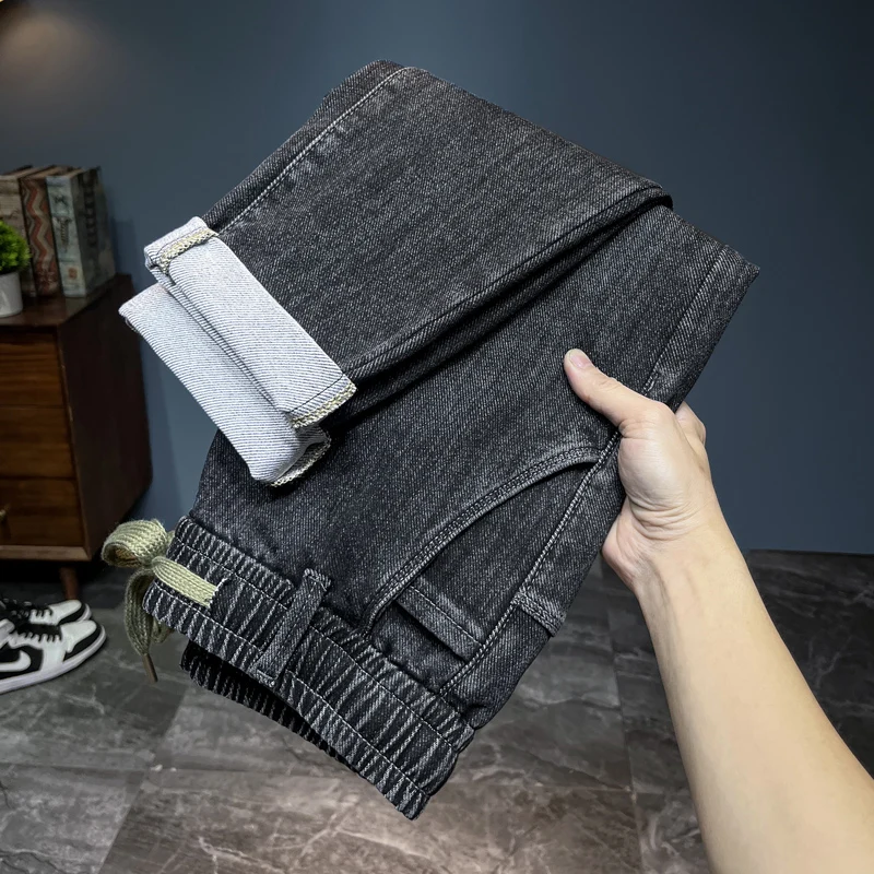Streetwear Brand Denim - Celana Jeans Musim Gugur Baru Pria