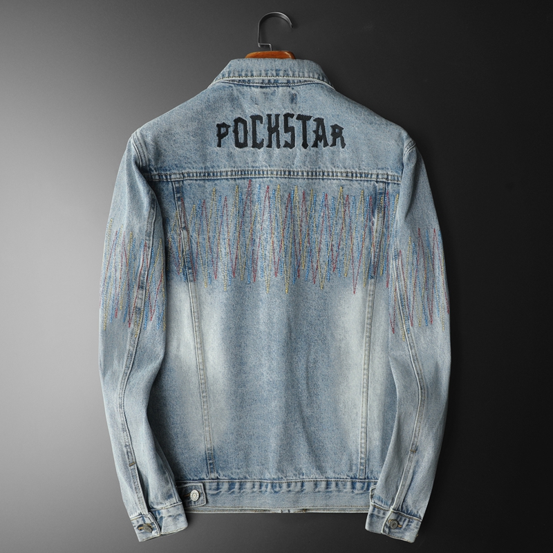 Jaket Denim dicuci Vintage pri - Streetwear High End Brand ulasan dan harga