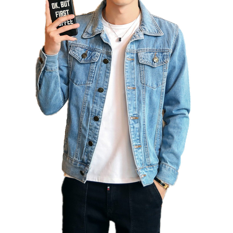 Jaket Denim Pria Musim Semi Gu - Streetwear Brand Denim ulasan dan harga