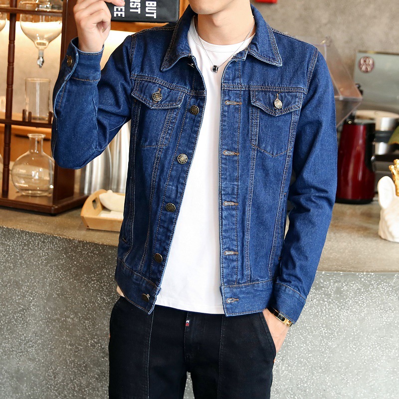 Jaket Denim Pria Musim Semi Gu - Streetwear Brand Denim ulasan dan harga