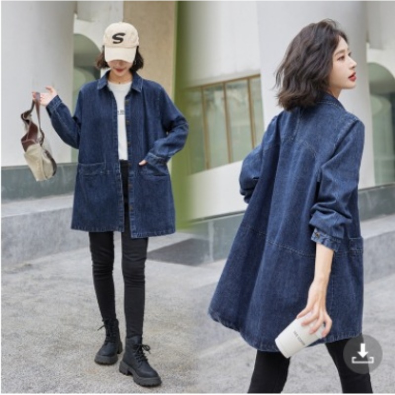 Jaket Denim Oversize Kerah Pol - Streetwear Brand Denim ulasan dan harga