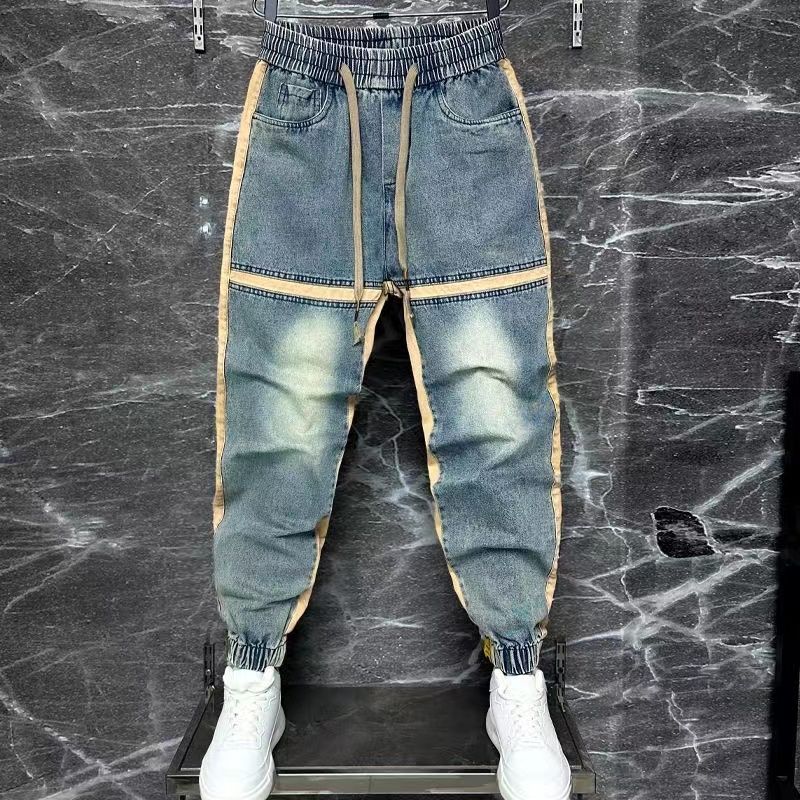 Celana Harem pria baru 2024 ji - Streetwear Brand Denim ulasan dan harga