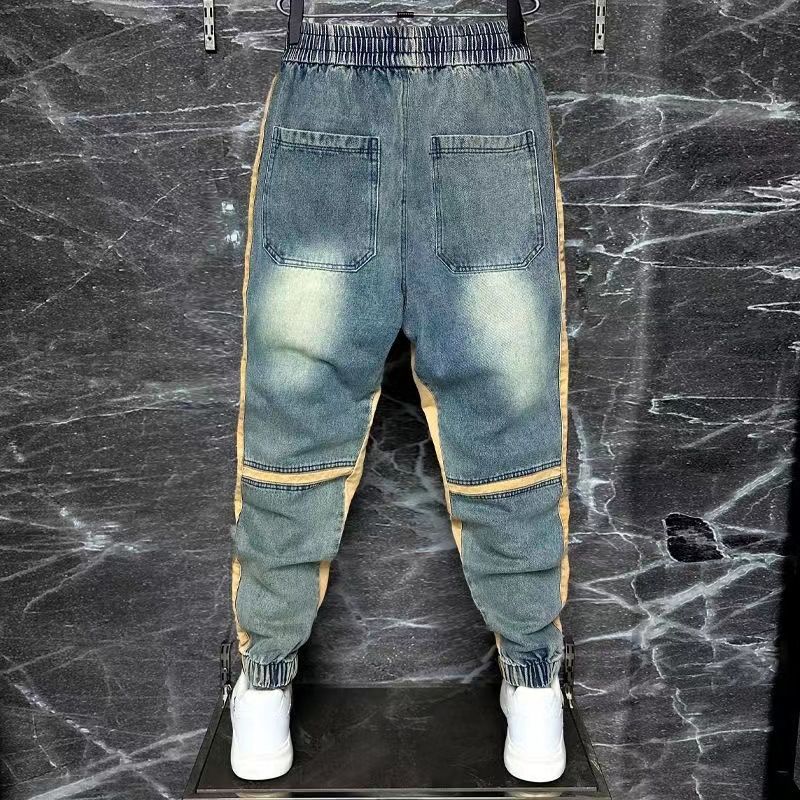 Celana Harem pria baru 2024 ji - Streetwear Brand Denim ulasan dan harga
