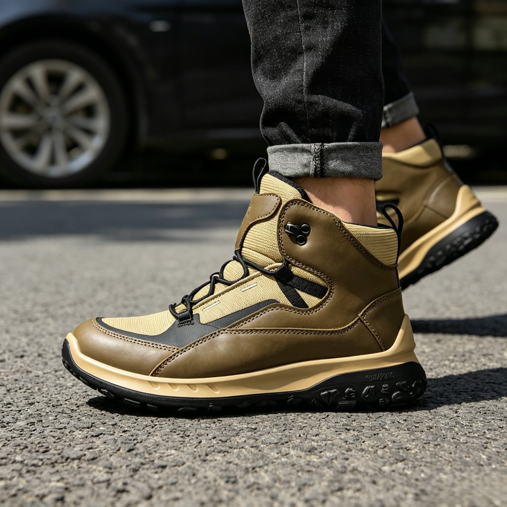 Sepatu Kulit High Top Pria Mer - Streetwear Brand Shoes ulasan dan harga