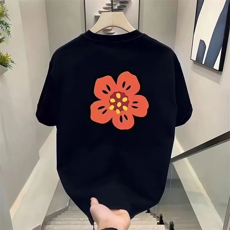 Kaos Katun Pria Motif Bunga Ka - Streetwear Brand Flower ulasan dan harga
