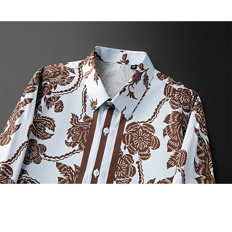 Kemeja Pria Bermotif Bunga Ret - Streetwear Brand Flower ulasan dan harga