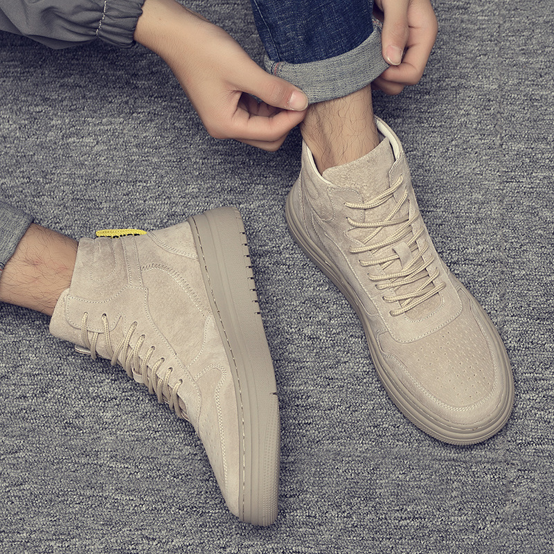 Sepatu Pria High Top Musim Din - Streetwear Brand Shoes ulasan dan harga