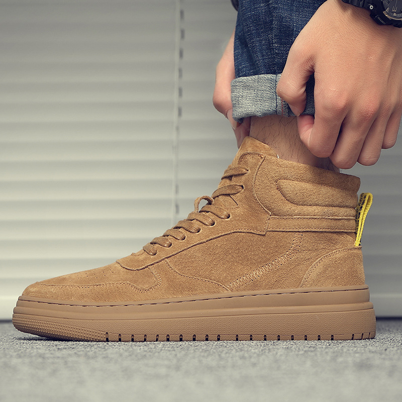 Sepatu Pria High Top Musim Din - Streetwear Brand Shoes ulasan dan harga