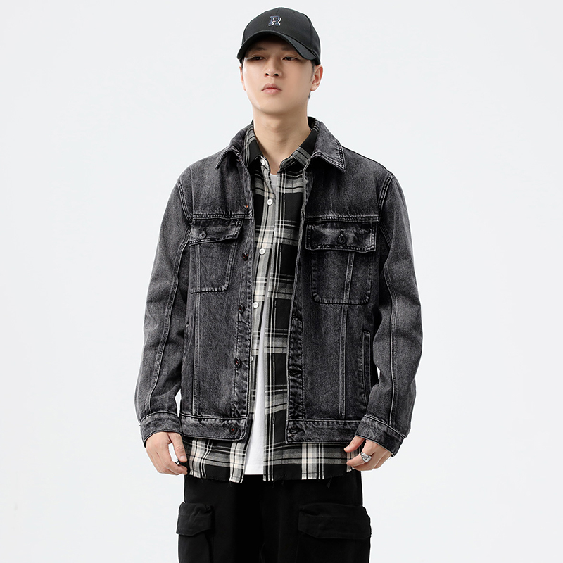 Jaket Denim Pria Model Longgar - Streetwear Brand Denim ulasan dan harga