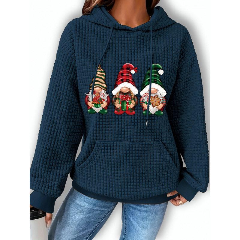 Hoodie Cetak Natal Wanita Set  - Streetwear Brand Collection ulasan dan harga