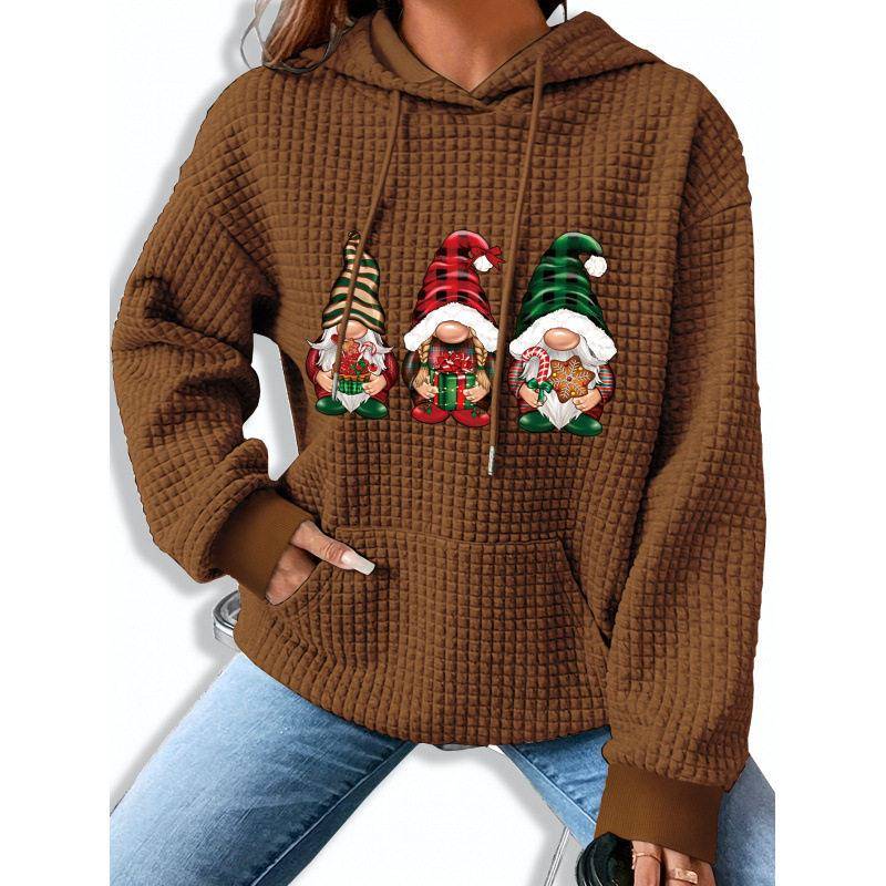 Hoodie Cetak Natal Wanita Set  - Streetwear Brand Collection ulasan dan harga